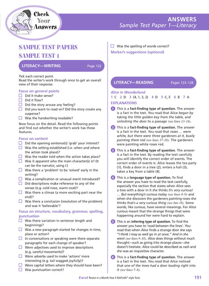 Excel Revise in a Month Year 4 NAPLAN*-style Tests