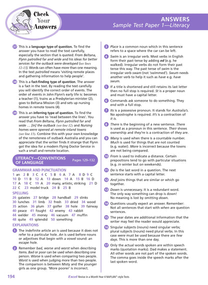 Excel Revise in a Month Year 4 NAPLAN*-style Tests