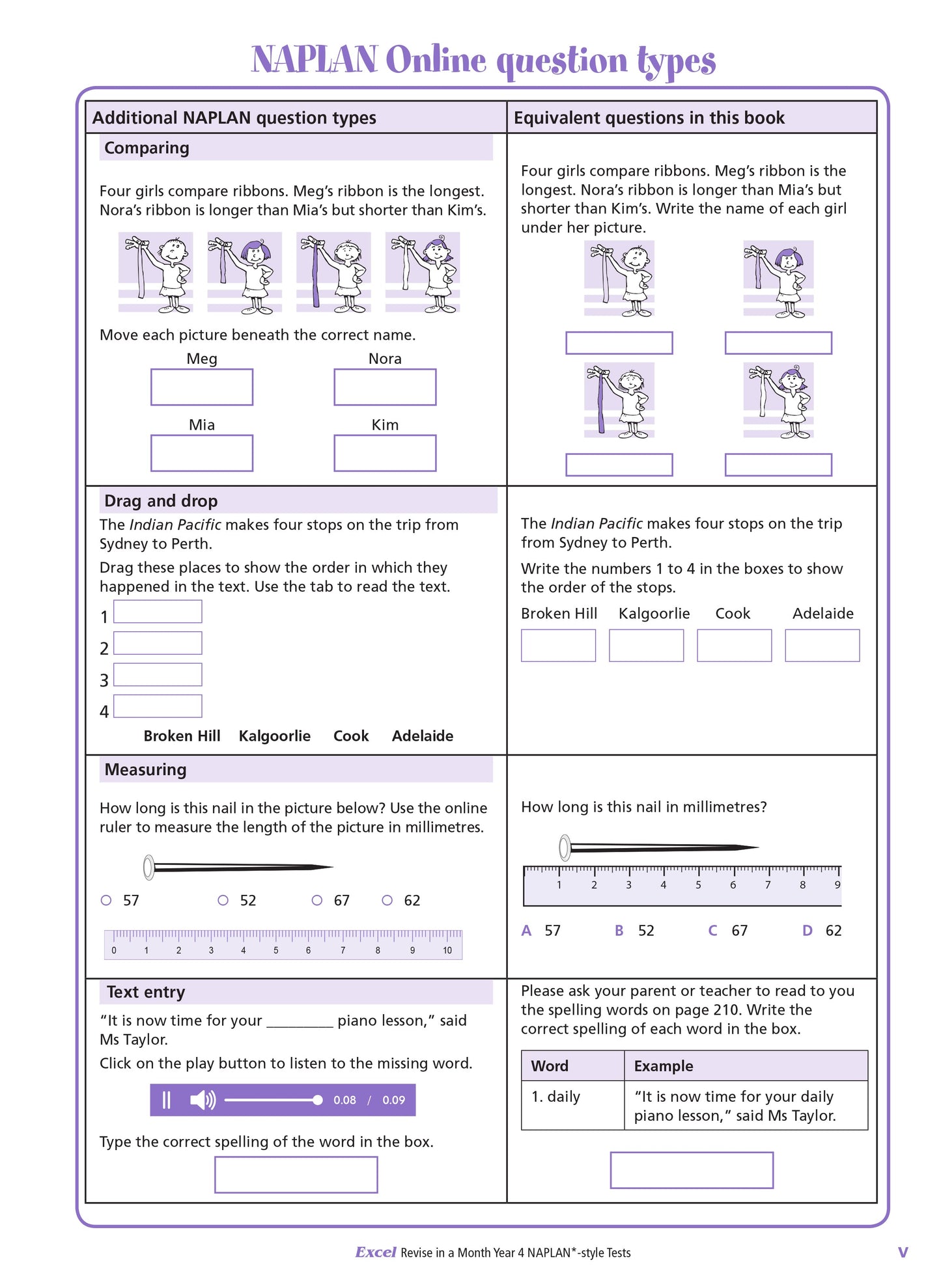Excel Revise in a Month Year 4 NAPLAN*-style Tests