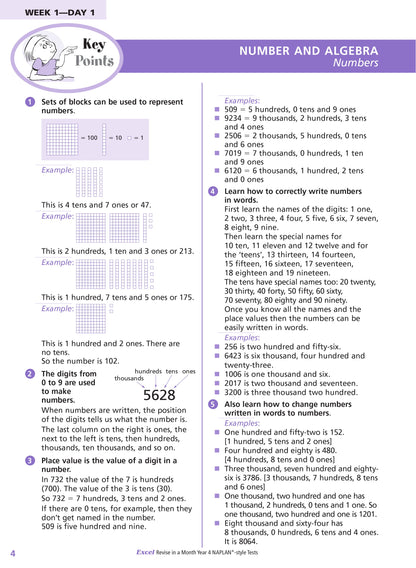 Excel Revise in a Month Year 4 NAPLAN*-style Tests