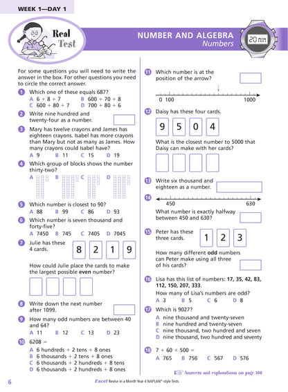 Excel Revise in a Month Year 4 NAPLAN*-style Tests