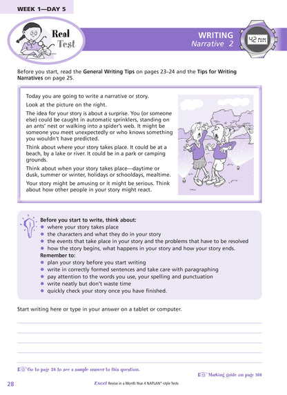 Excel Revise in a Month Year 4 NAPLAN*-style Tests