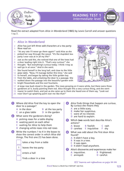 Excel Revise in a Month Year 4 NAPLAN*-style Tests