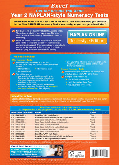 Excel Year 2 NAPLAN*-style Numeracy Tests