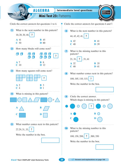 Excel Year 2 NAPLAN*-style Numeracy Tests