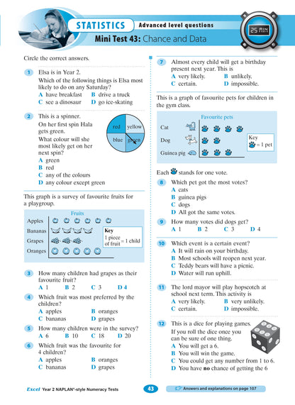 Excel Year 2 NAPLAN*-style Numeracy Tests