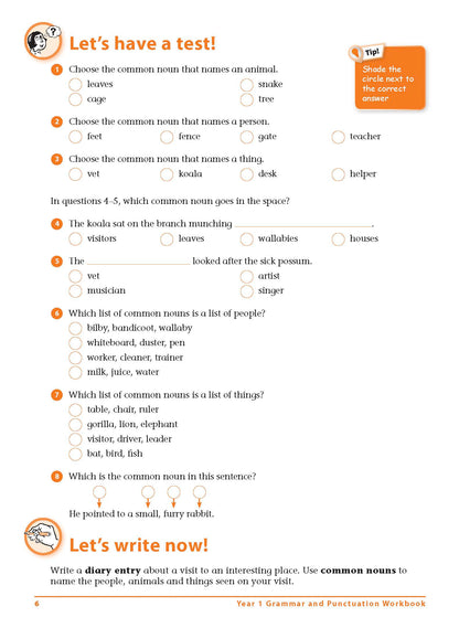 Excel Advanced Skills - Grammar and Punctuation Workbook Year 1