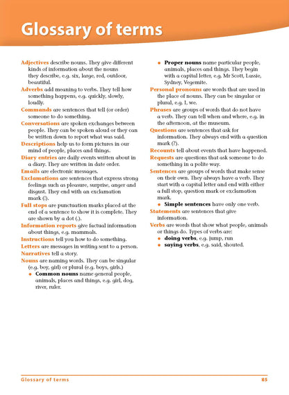 Excel Advanced Skills - Grammar and Punctuation Workbook Year 1