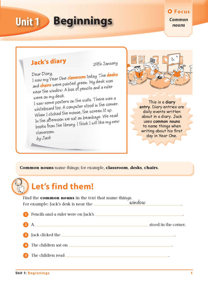 Excel Advanced Skills - Grammar and Punctuation Workbook Year 1