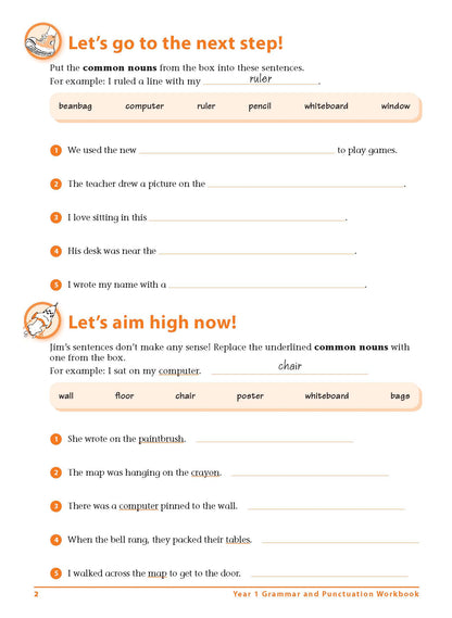 Excel Advanced Skills - Grammar and Punctuation Workbook Year 1
