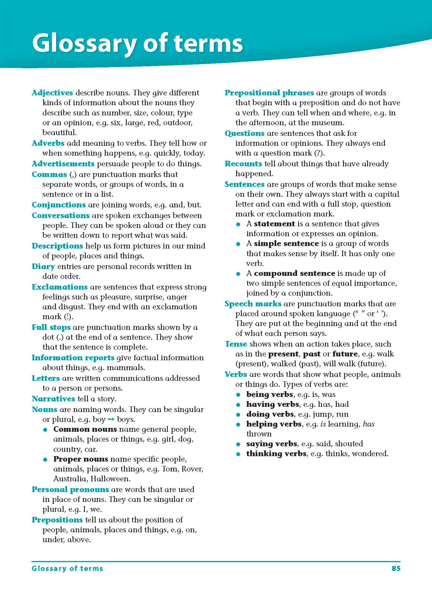 Excel Advanced Skills - Grammar and Punctuation Workbook Year 2
