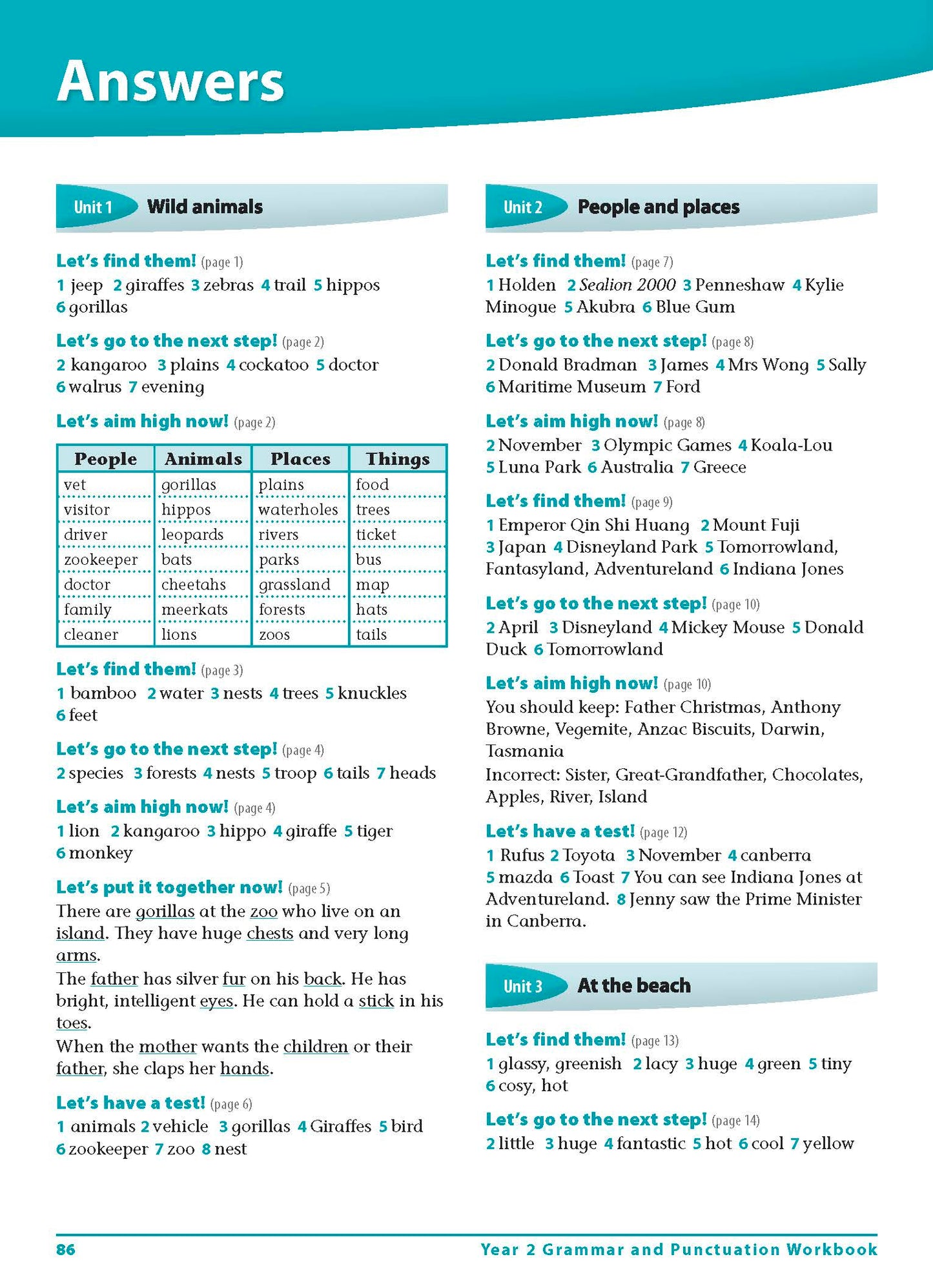 Excel Advanced Skills - Grammar and Punctuation Workbook Year 2