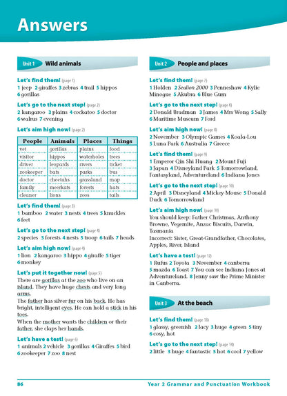 Excel Advanced Skills - Grammar and Punctuation Workbook Year 2
