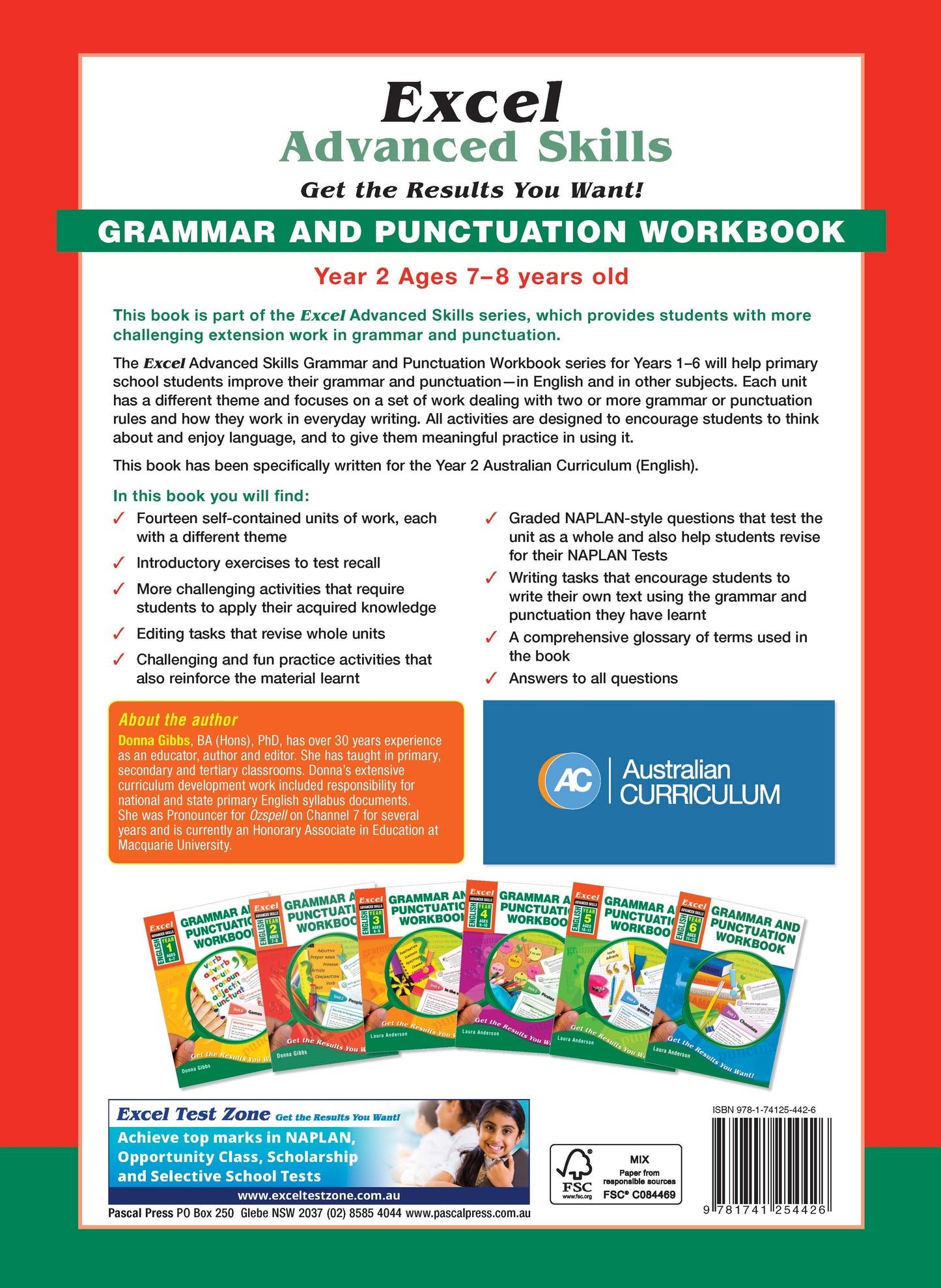 Excel Advanced Skills - Grammar and Punctuation Workbook Year 2