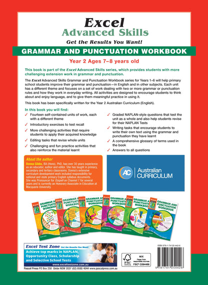 Excel Advanced Skills - Grammar and Punctuation Workbook Year 2