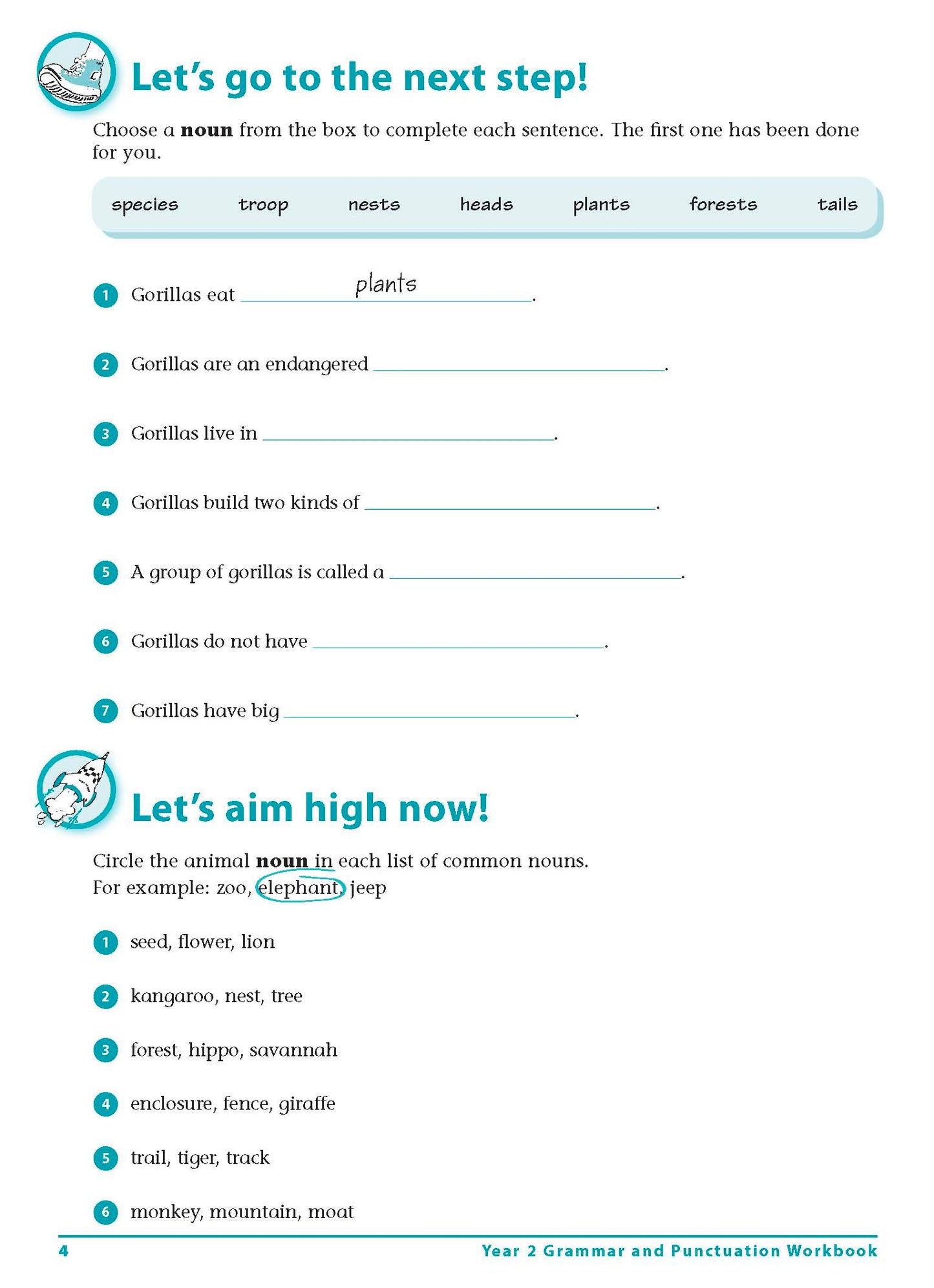 Excel Advanced Skills - Grammar and Punctuation Workbook Year 2