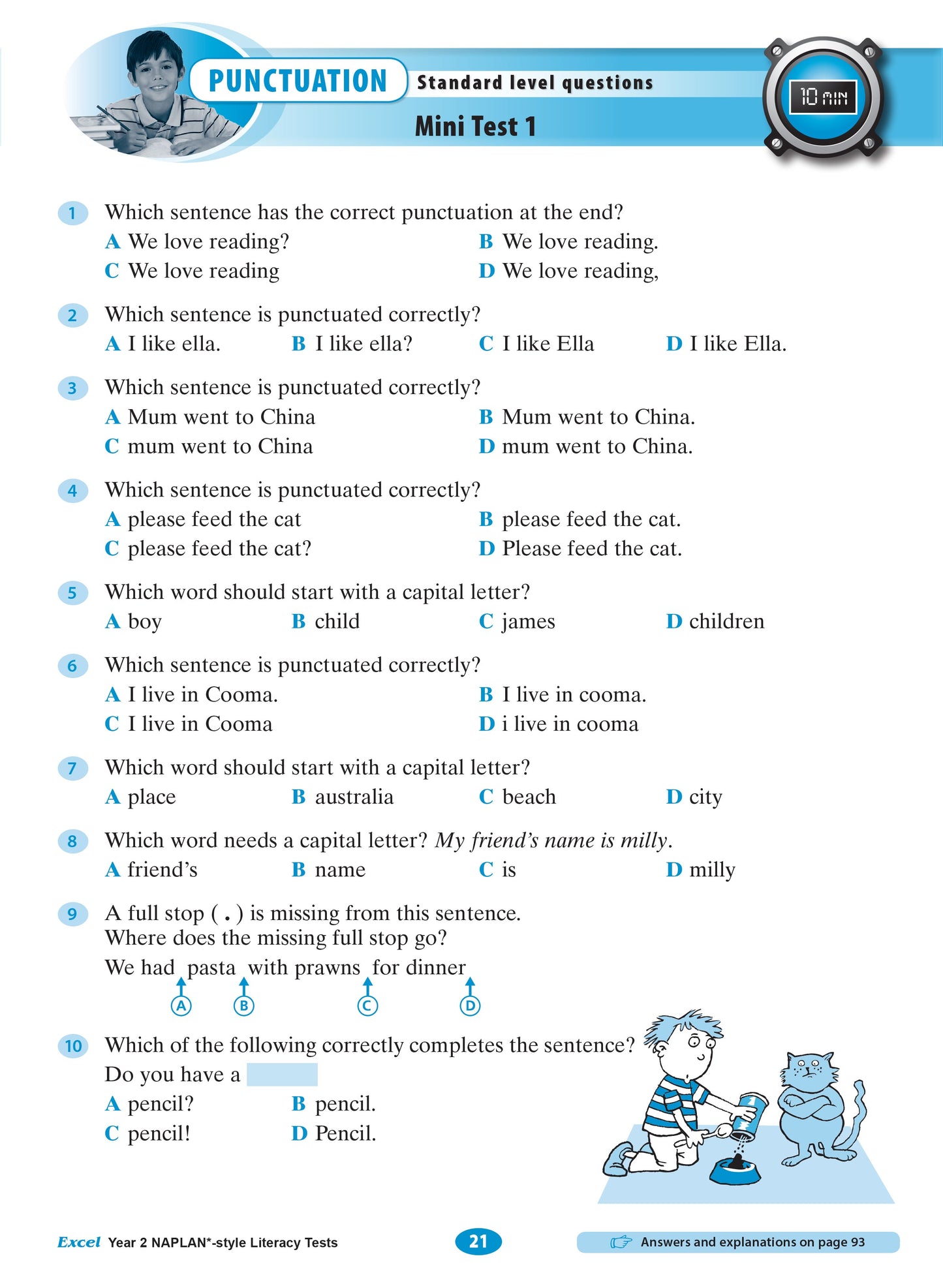 Excel Year 2 NAPLAN*-style Literacy Tests