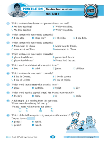 Excel Year 2 NAPLAN*-style Literacy Tests