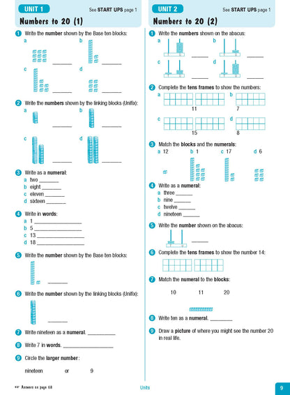 Excel Advanced Skills - Start Up Maths Year 1