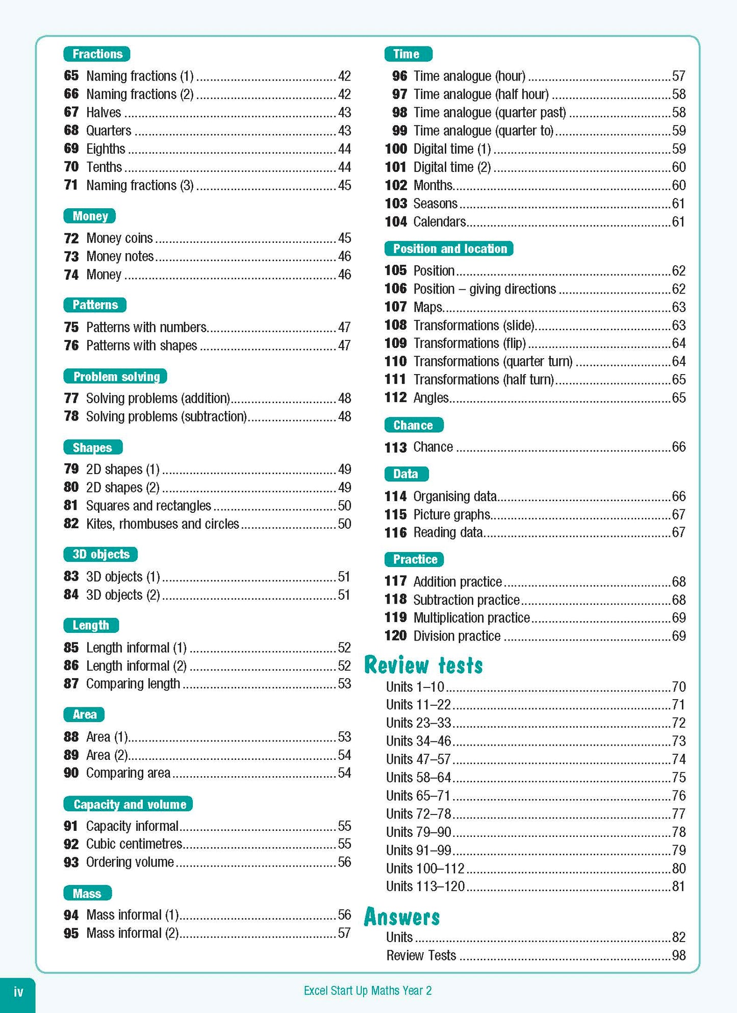 Excel Advanced Skills - Start Up Maths Year 2