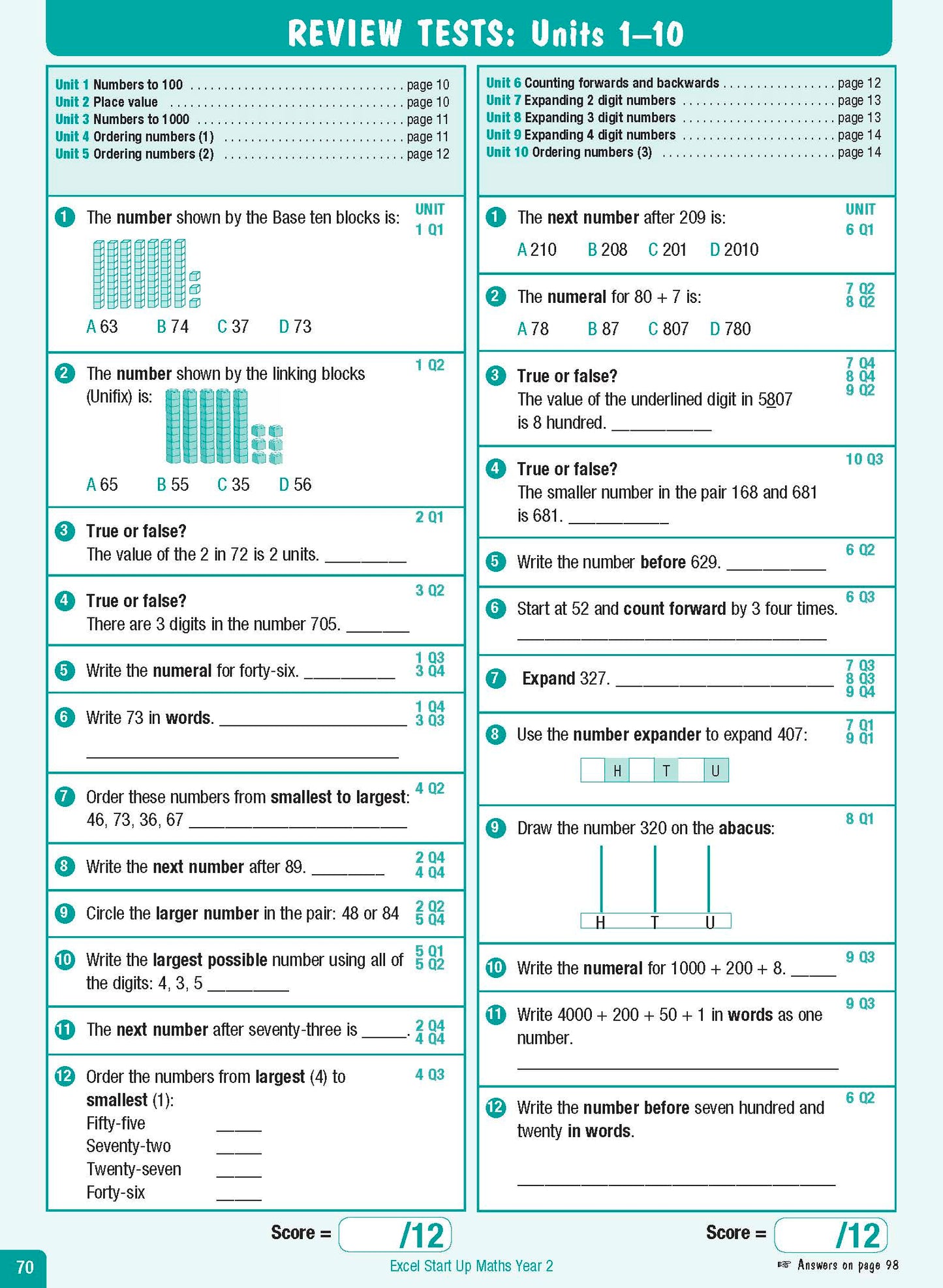 Excel Advanced Skills - Start Up Maths Year 2