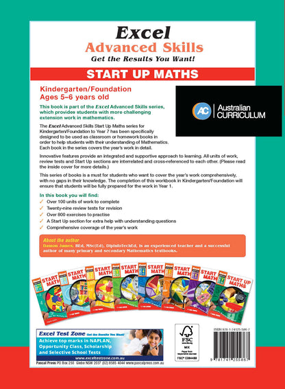 Excel Advanced Skills - Start Up Maths - Foundation