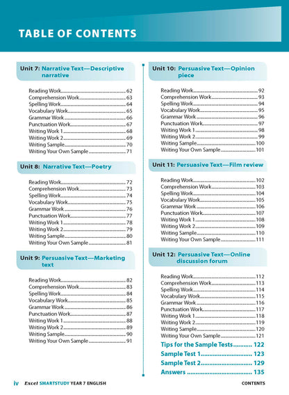 Excel SmartStudy - English Year 7