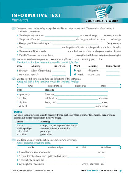 Excel SmartStudy - English Year 8