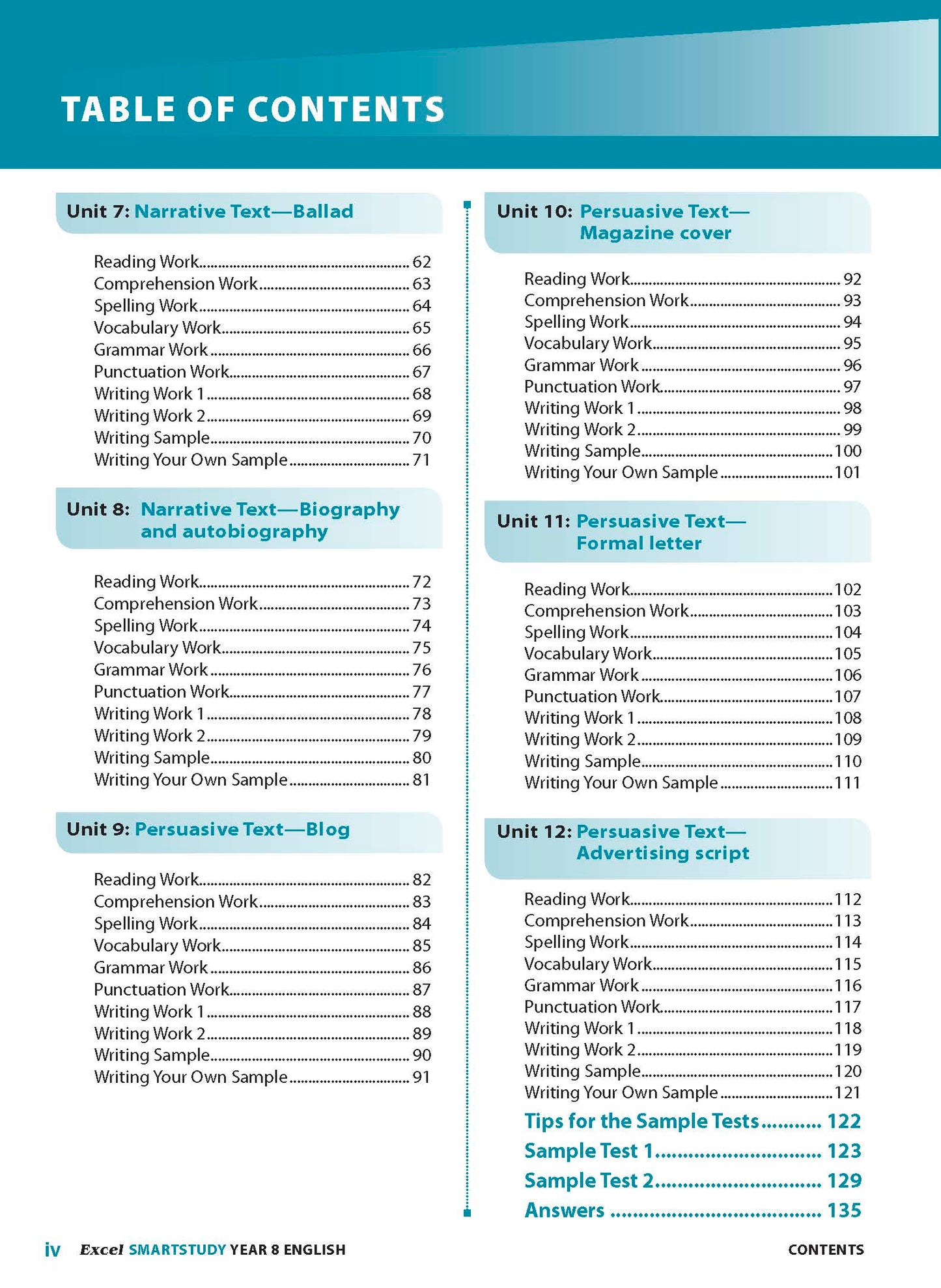 Excel SmartStudy - English Year 8