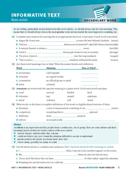 Excel SmartStudy - English Year 9