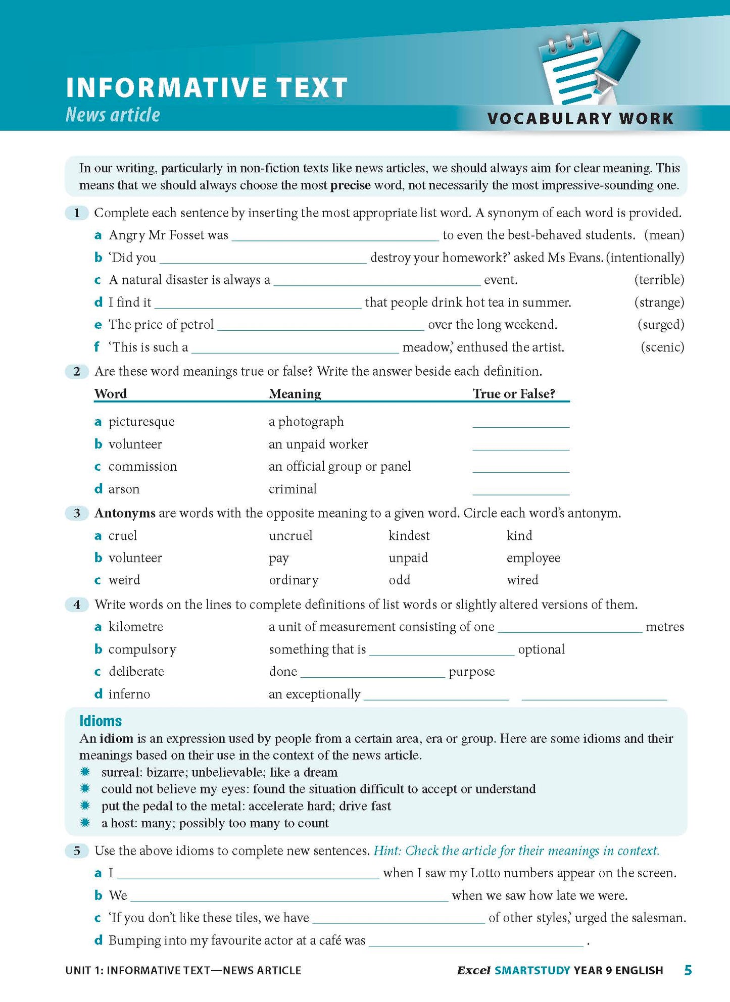 Excel SmartStudy - English Year 9