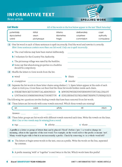 Excel SmartStudy - English Year 9