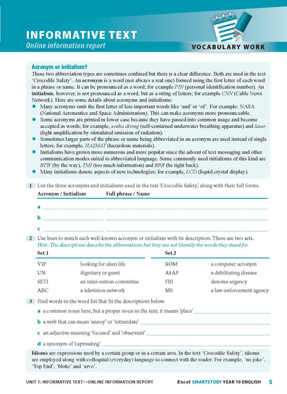 Excel SmartStudy - English Year 10