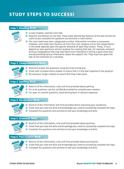 Excel SmartStudy - English Year 10