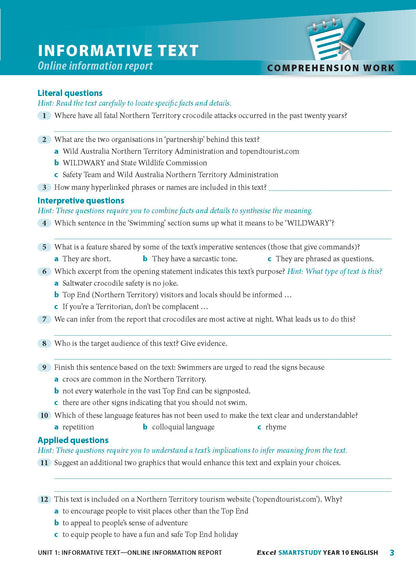Excel SmartStudy - English Year 10