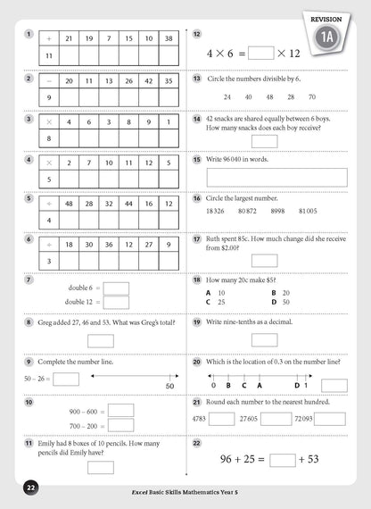 Excel Basic Skills - Mathematics Year 5