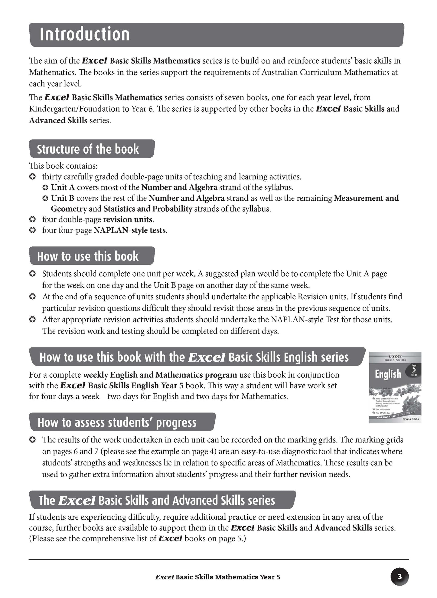 Excel Basic Skills - Mathematics Year 5