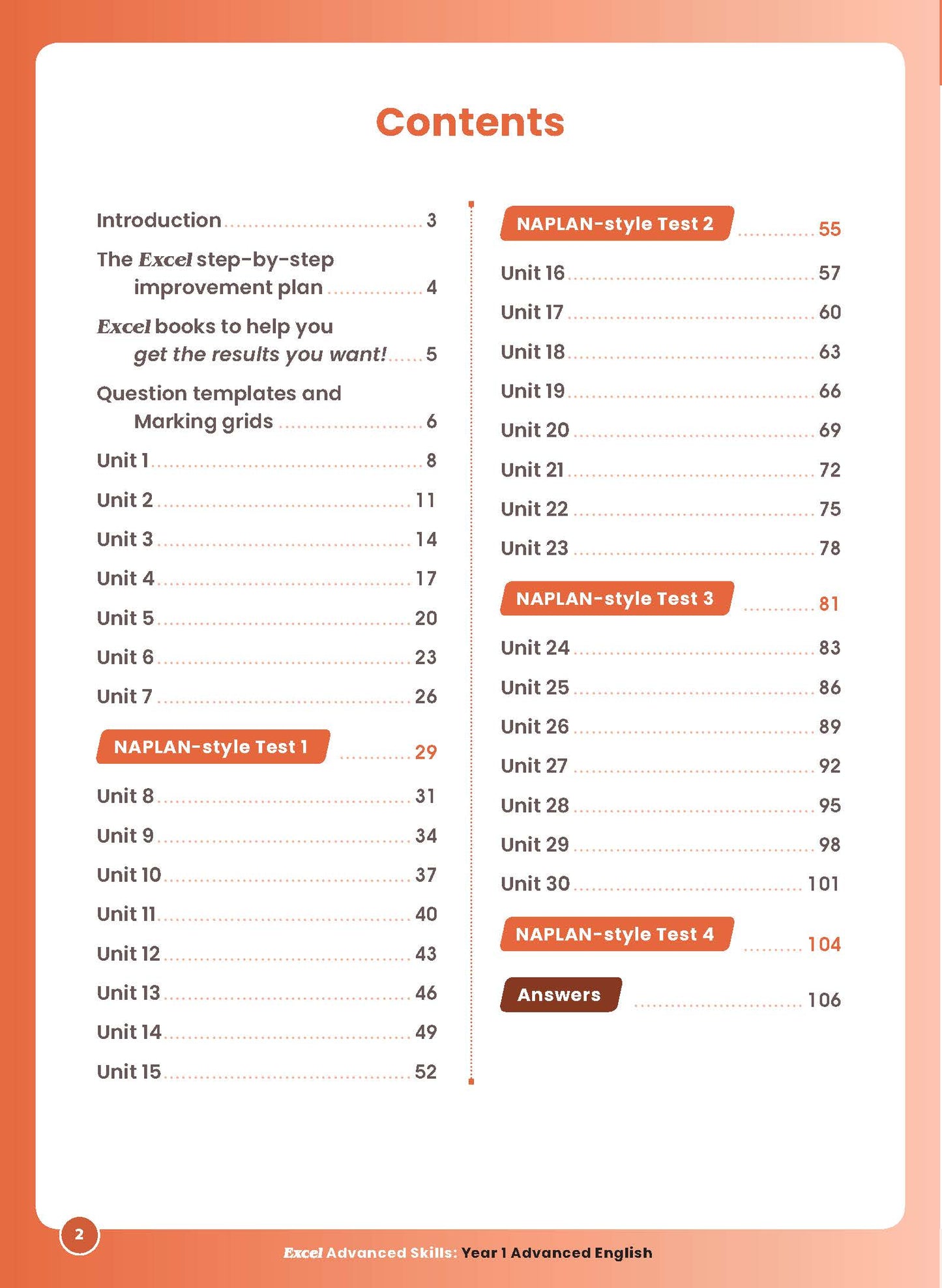 Excel Advanced Skills - Advanced English Year 1