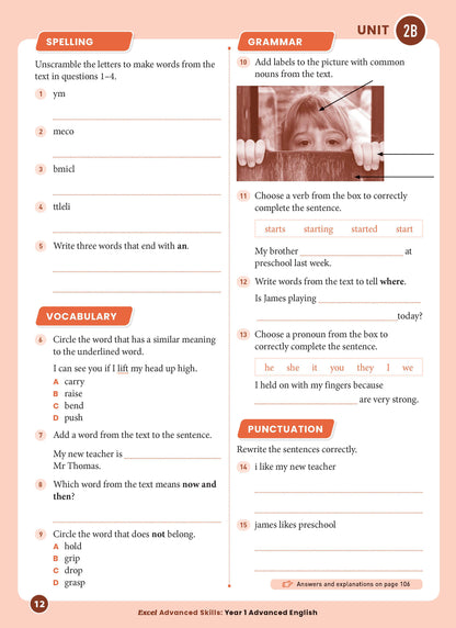 Excel Advanced Skills - Advanced English Year 1