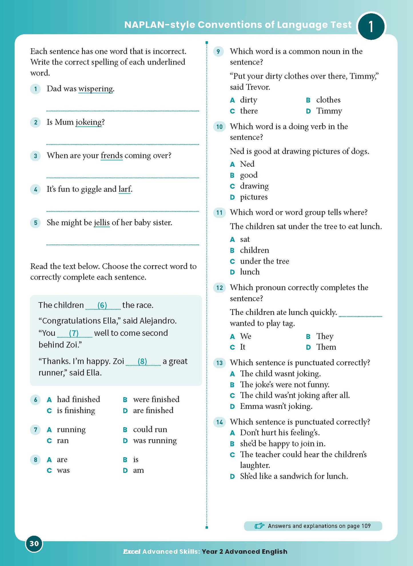 Excel Advanced Skills - Advanced English Year 2