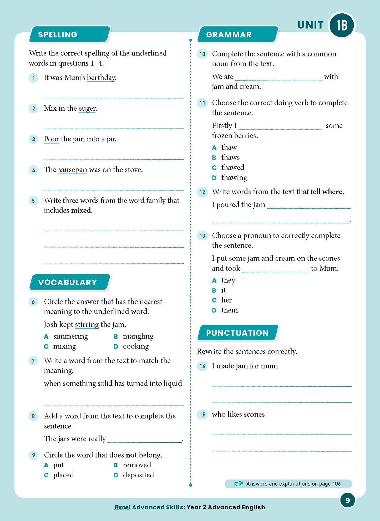 Excel Advanced Skills - Advanced English Year 2