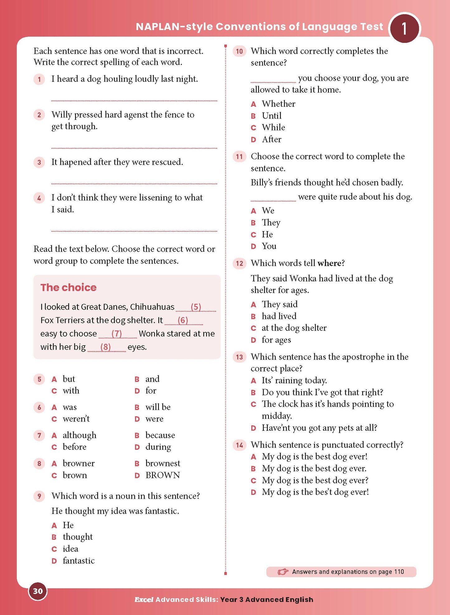 Excel Advanced Skills - Advanced English Year 3