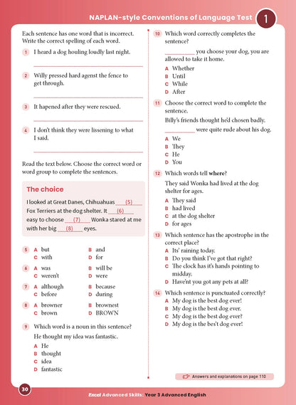Excel Advanced Skills - Advanced English Year 3