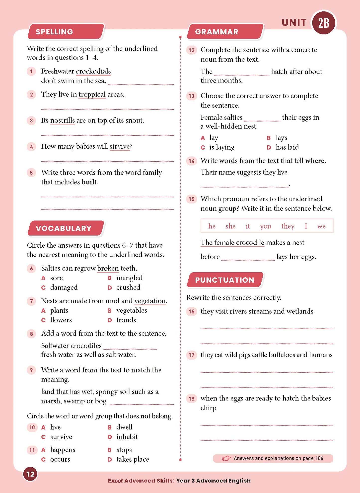Excel Advanced Skills - Advanced English Year 3