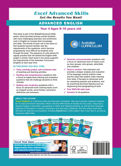 Excel Advanced Skills - Advanced English Year 4