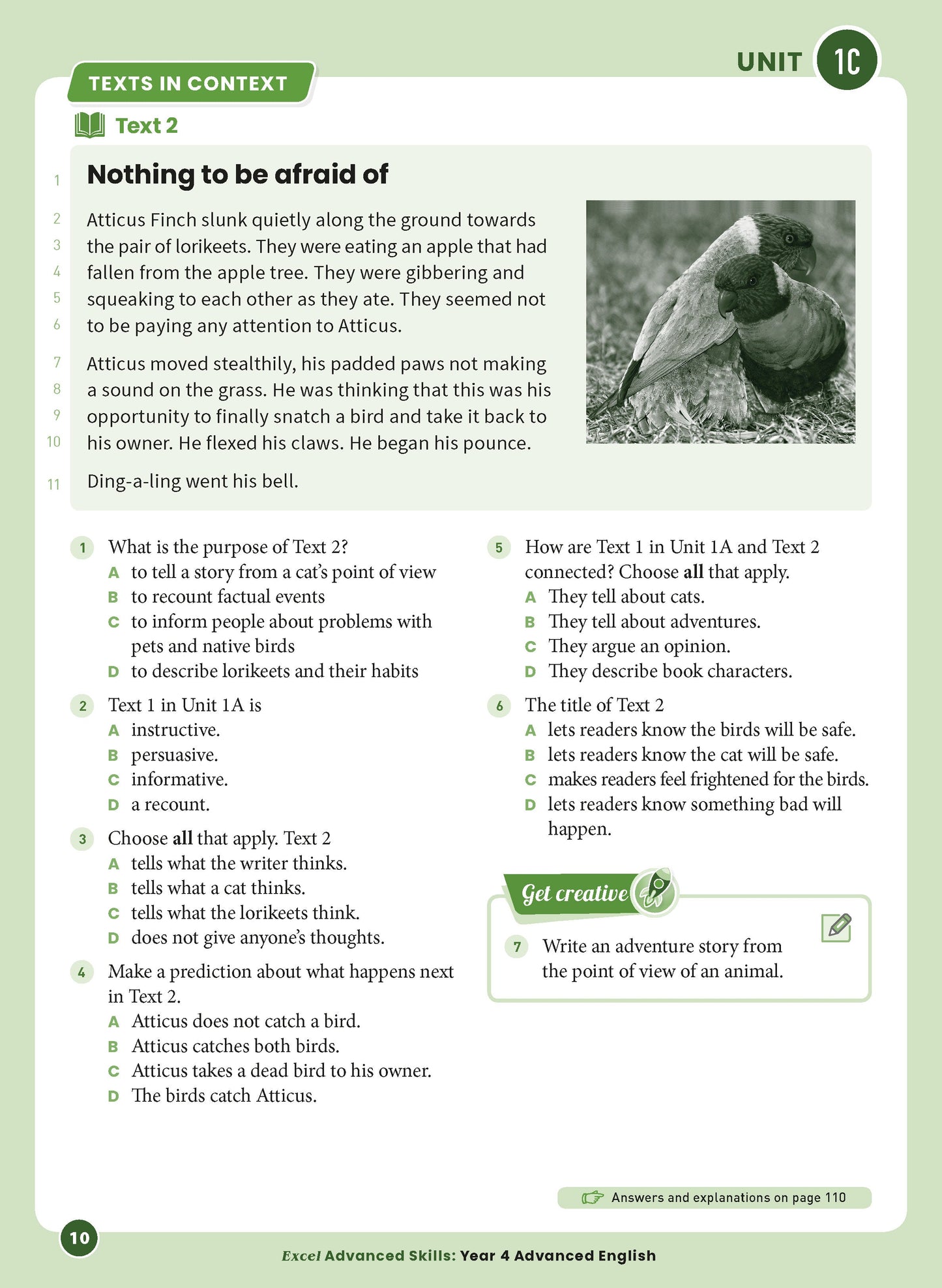 Excel Advanced Skills - Advanced English Year 4