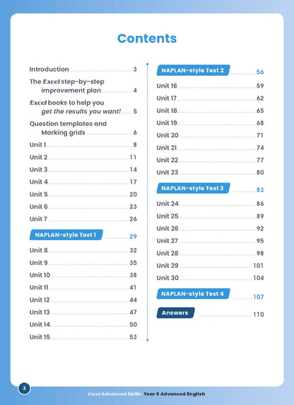Excel Advanced Skills - Advanced English Year 5
