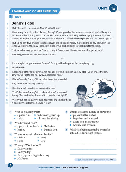 Excel Advanced Skills - Advanced English Year 5