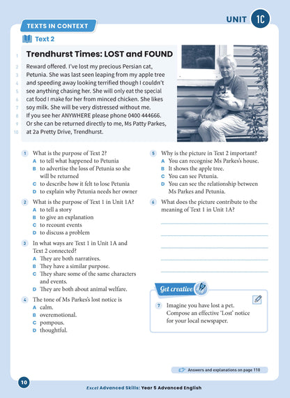 Excel Advanced Skills - Advanced English Year 5