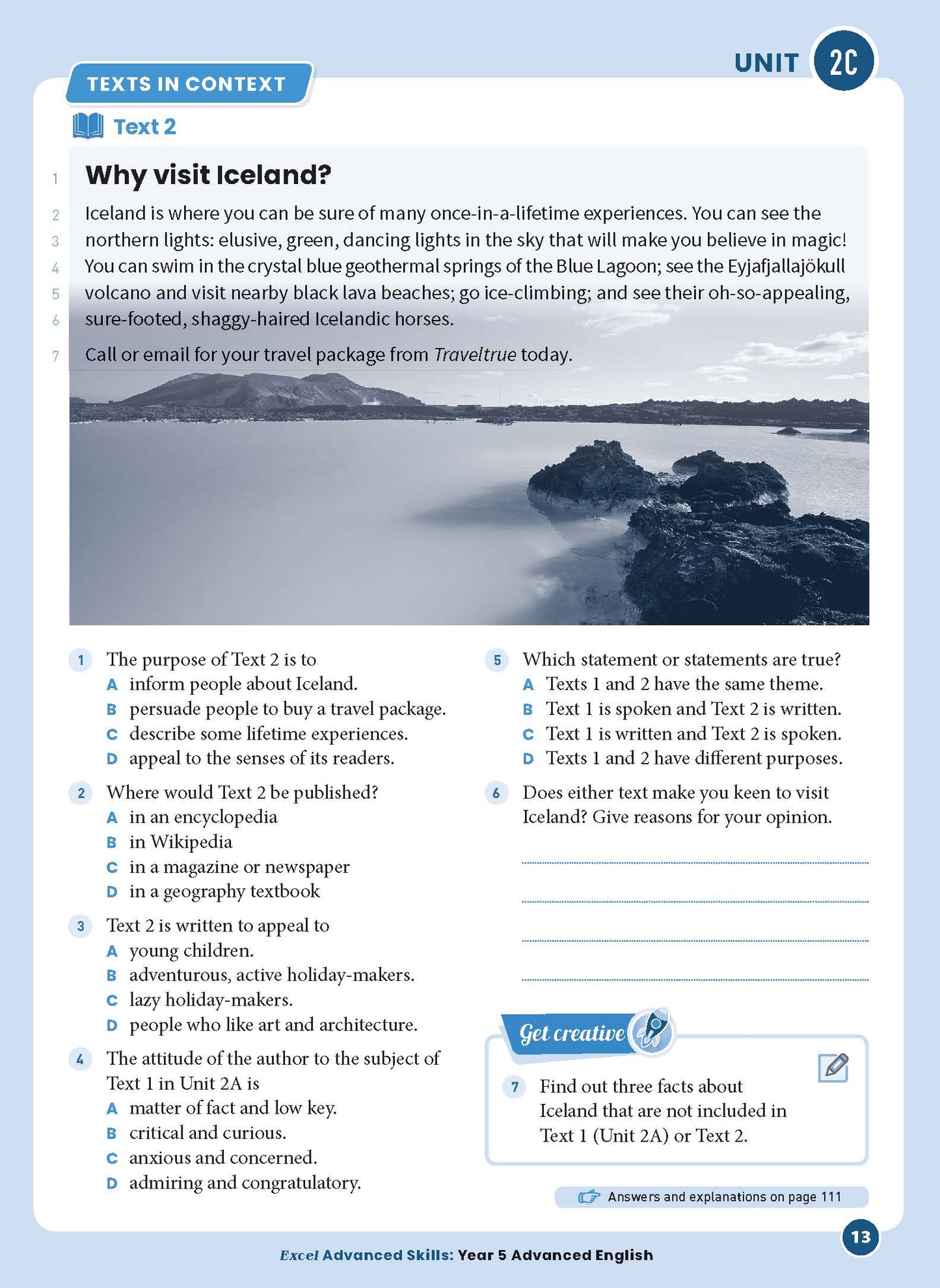 Excel Advanced Skills - Advanced English Year 5